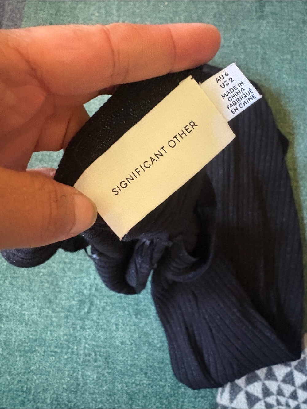 Significant Other Goldie Black Shimmer Knit Maxi Dress View 3
